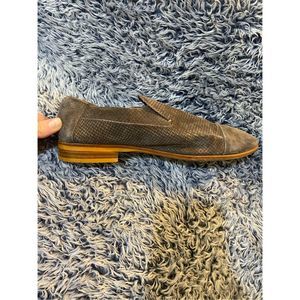 Jeffrey Campbell Ibiza Cap Toe Taupe Suede Loafers Barkley Shoes, Sz 7, MP $165